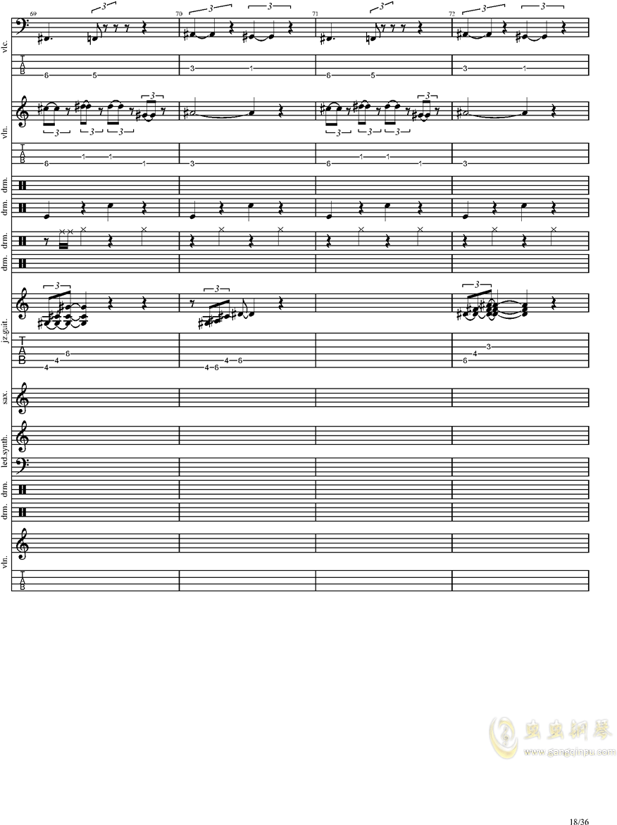Hit The Road Jack And Epic Sax Guy钢琴谱第18页 - Sheet Music Clipart (876x1172), Png Download