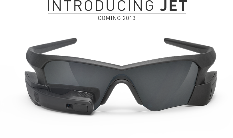 Recon Instruments - Google Prototype Scopes Glasses Clipart (816x483), Png Download