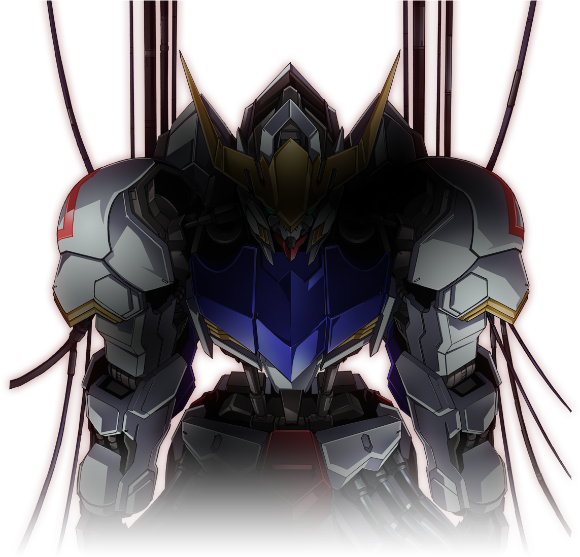 Danbooru - Gundam Barbatos Background Clipart (1200x1100), Png Download