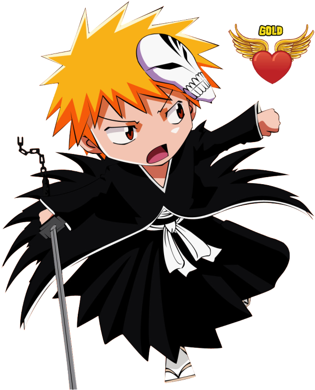 Ichigo Kurosaki Chibi Clipart (651x800), Png Download
