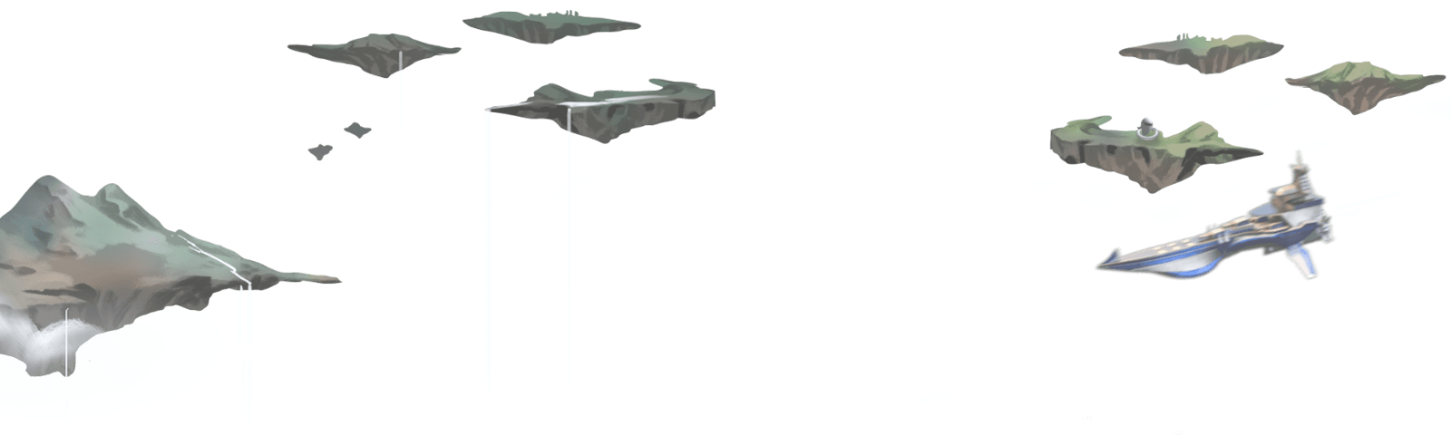 Skies Of Arcadia Ship Art Clipart (1600x480), Png Download