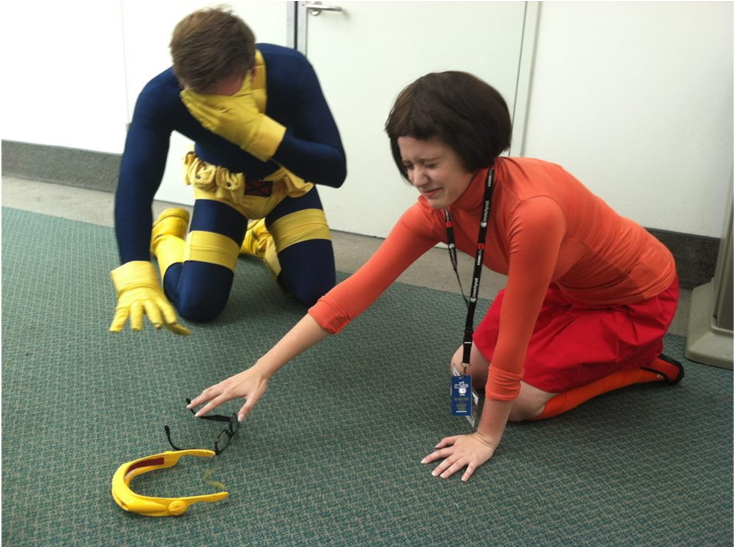 Cosplay Crossovers Are Officially Over - Cyclops And Velma Clipart (970x546), Png Download