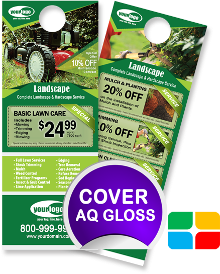 Landscaping Door Hangers La010022 425 X 11 Cov - Landscaping Door Hanger Clipart (495x705), Png Download