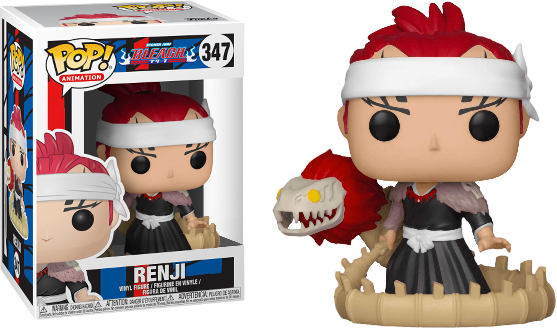 Renji With Bankai Sword Funko Pop Vinyl Figure - Funko Pop Bleach Renji Bankai Clipart (1826x1080), Png Download