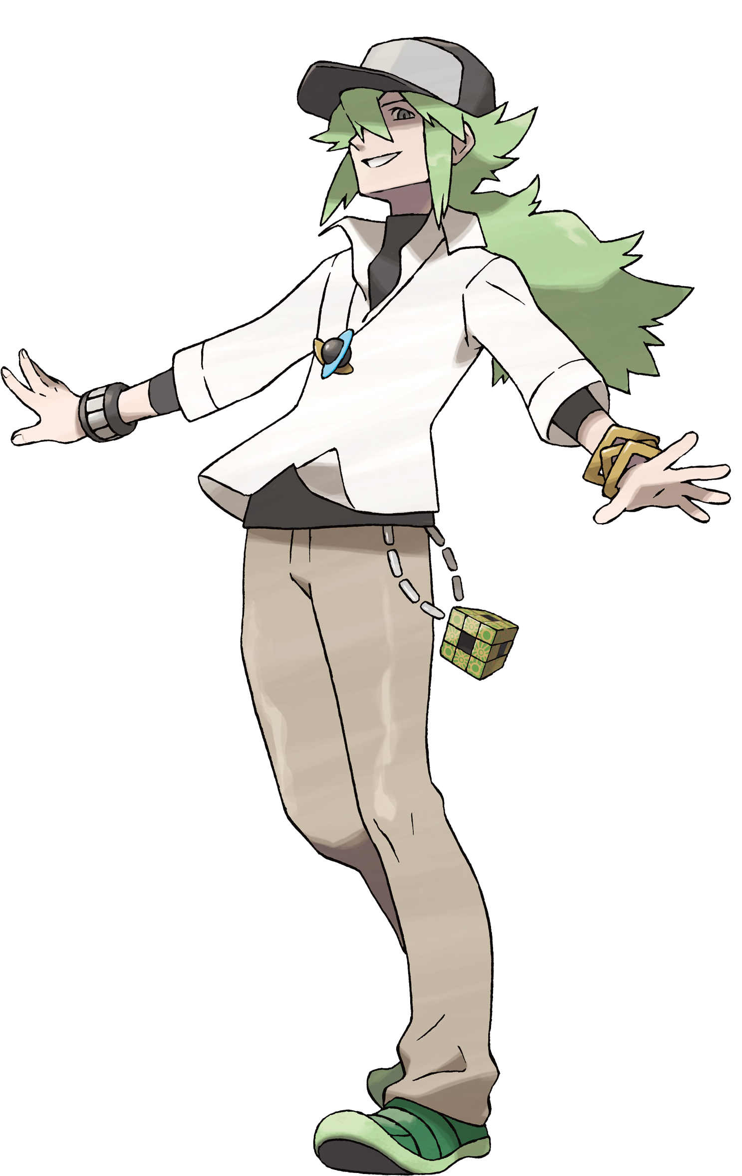 N Trainer Pokemon Clipart (1650x2500), Png Download