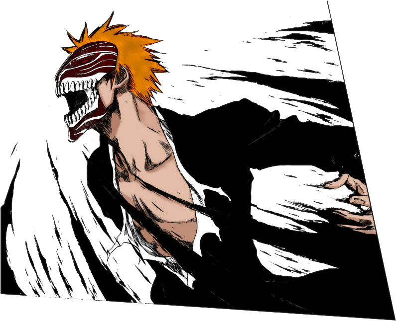 Ichigo Black And White Clipart (807x645), Png Download