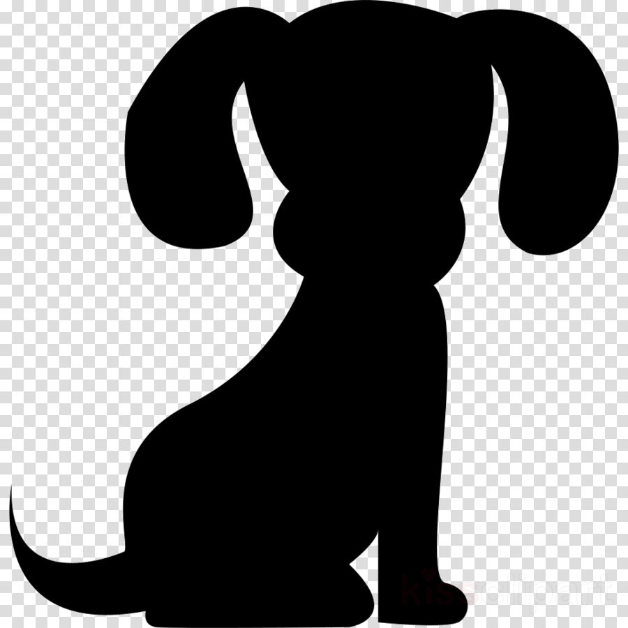 Download Cute Dog Silhouette Clipart Bichon Frise Puppy Yorkshire ...