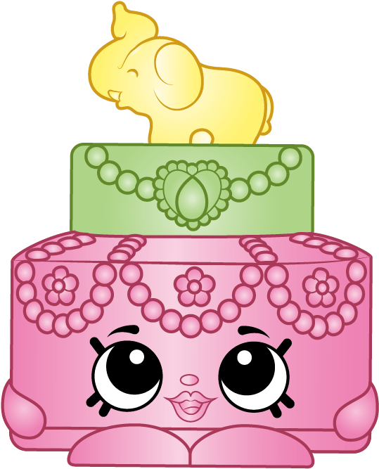 Elle Cake - Shopkins Elle Cake Clipart (834x834), Png Download