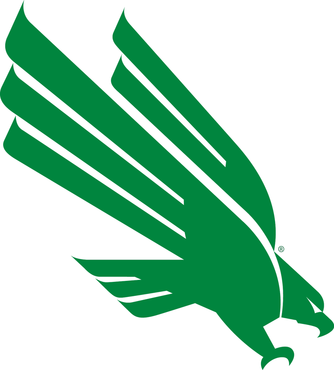 Unt Transportation - University Of North Texas Logo Eagle Clipart (1086x1200), Png Download