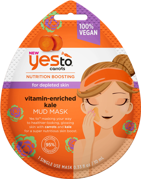 Yes To Carrots - Yes To Grapefruit Mud Mask Clipart (480x696), Png Download