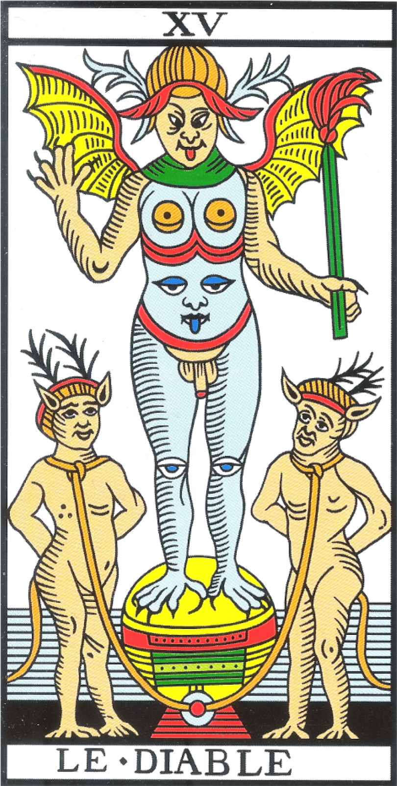 Carta Tarot Arcano El Diablo - Diablo Tarot Clipart (1593x1600), Png Download