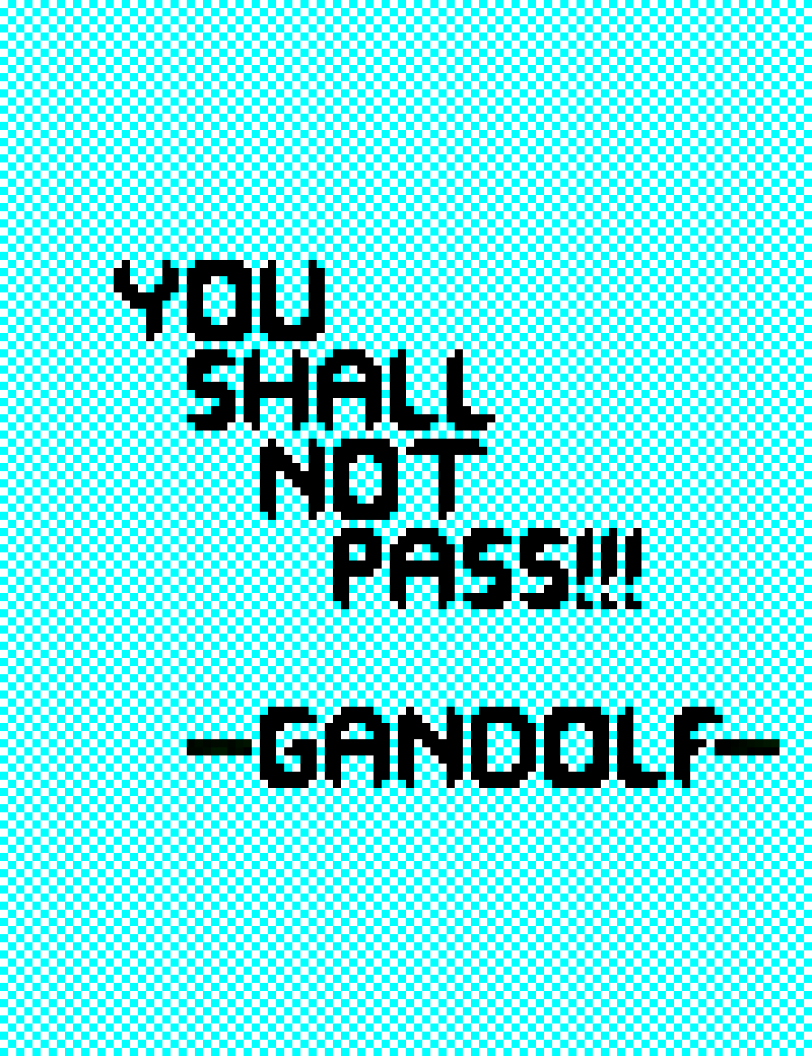 You Shall Not Pass - Illustration Clipart (900x1170), Png Download
