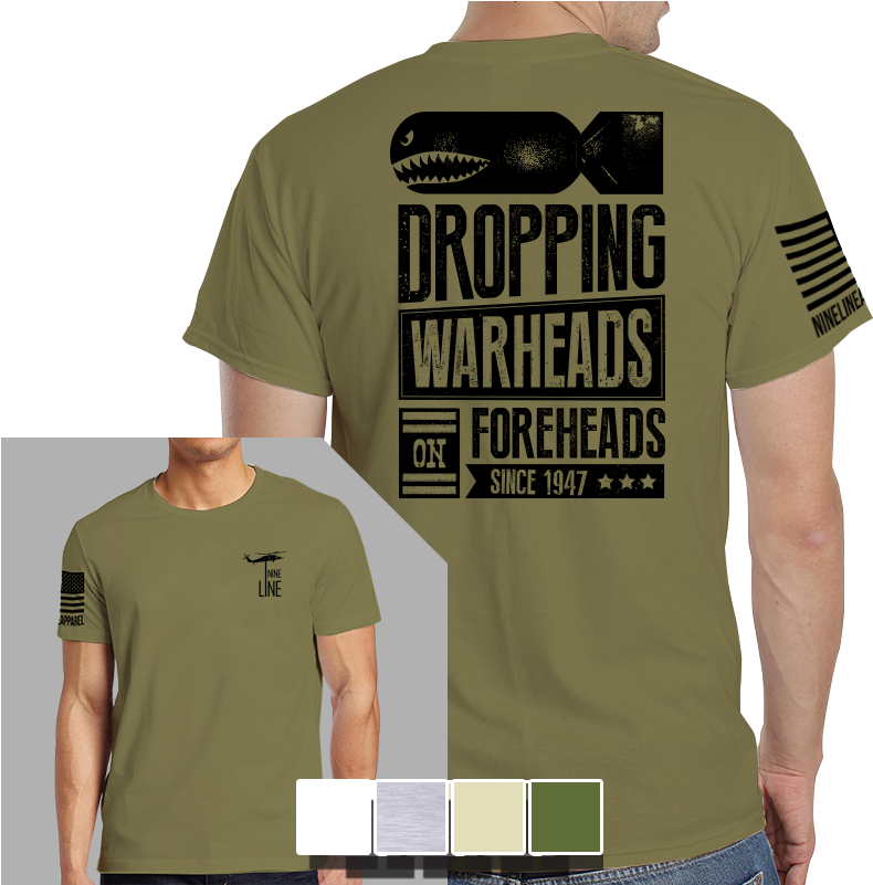 Warheads On Foreheads T Shirt Nine Line Men's Short - Warheads On Foreheads Shirt Clipart (800x800), Png Download