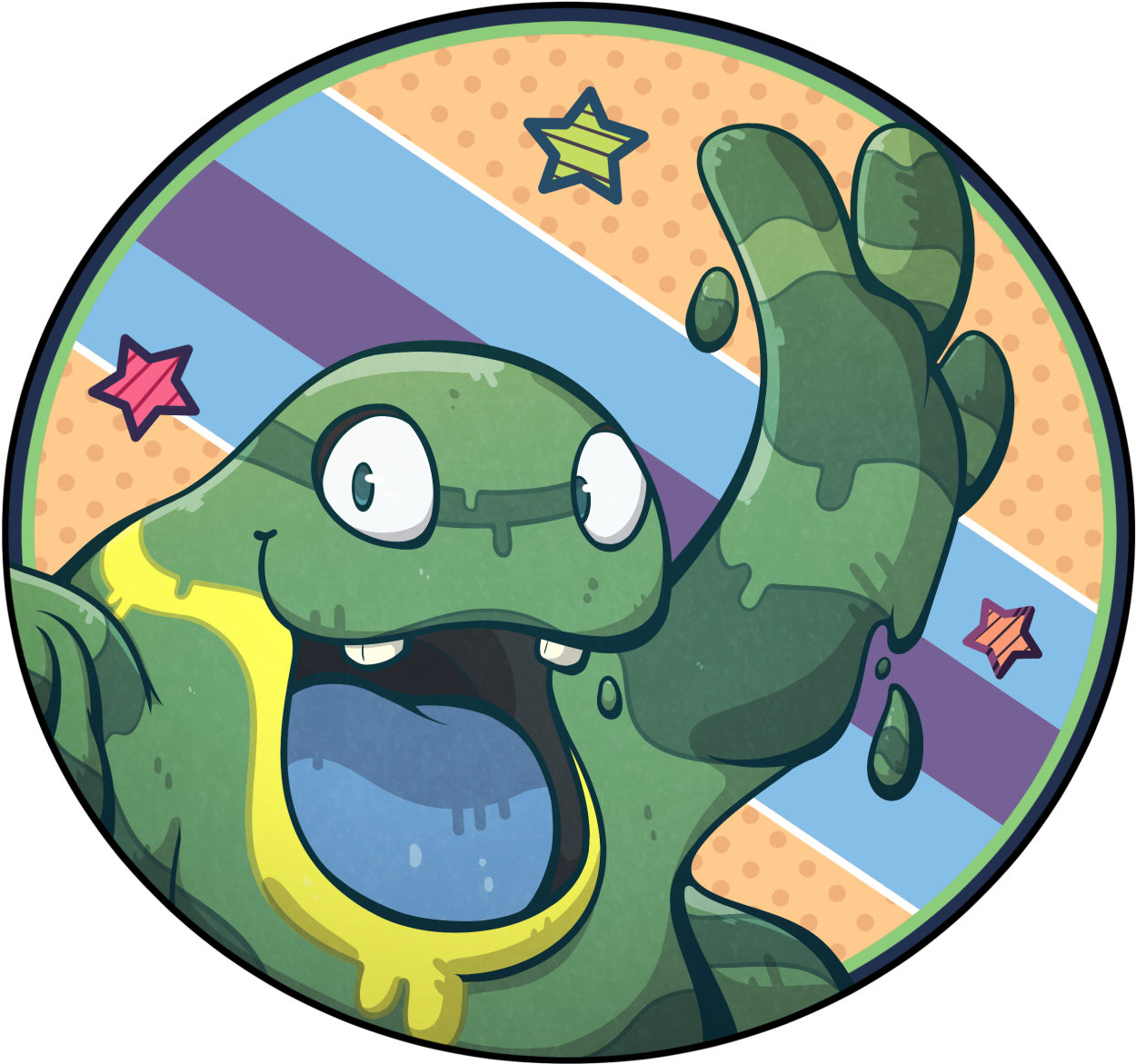 Pokemon Icon Alola Grimer - Cartoon Clipart (1280x1215), Png Download