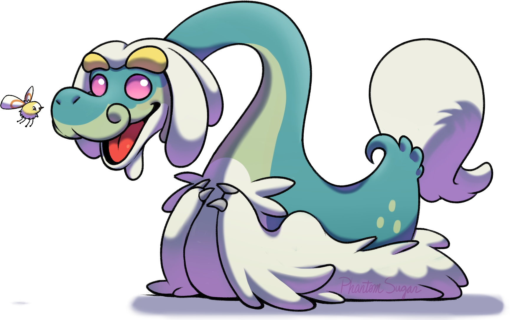 763kib, 1873x1171, Phantomsugar Drampa Meets A Nice - Sad Drampa Pokemon Fanart Clipart (1873x1171), Png Download