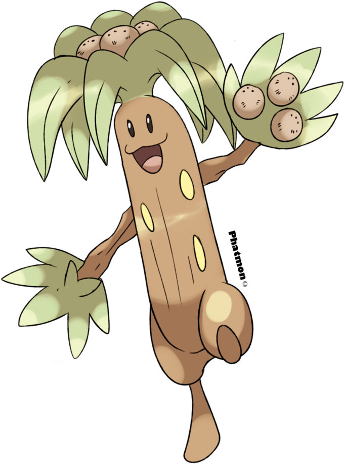 Spoiler - - Pokemon Alola Sudowoodo Clipart (800x1000), Png Download