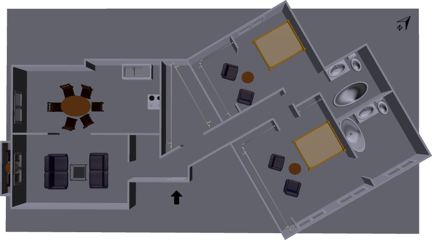 Fullscreen - Floor Plan Clipart (888x493), Png Download