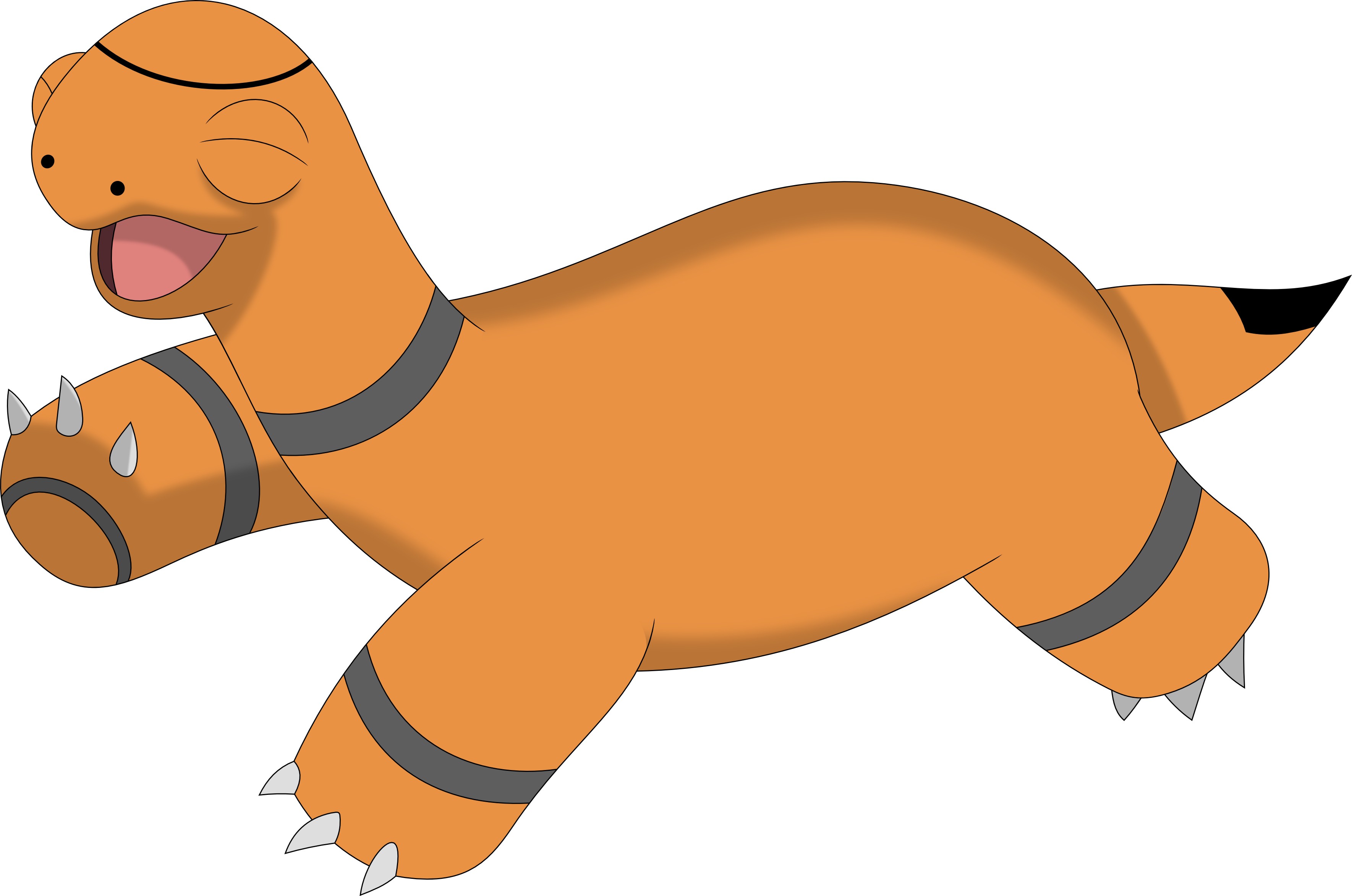 Torkoal , - Pokemon Torkoal Naked Clipart (3539x2347), Png Download