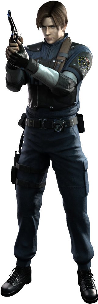 Now, I Know What You're Thinking, But Just Hear Me - Resident Evil The Darkside Chronicles Leon Clipart (402x1022), Png Download