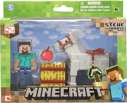 Statues And Figurines - Minecraft Steve And Horse Clipart (600x600), Png Download