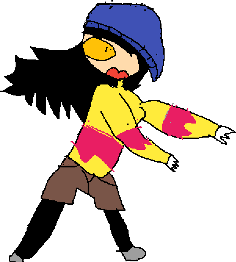 Kara Tripping - Cartoon Clipart (1000x1000), Png Download