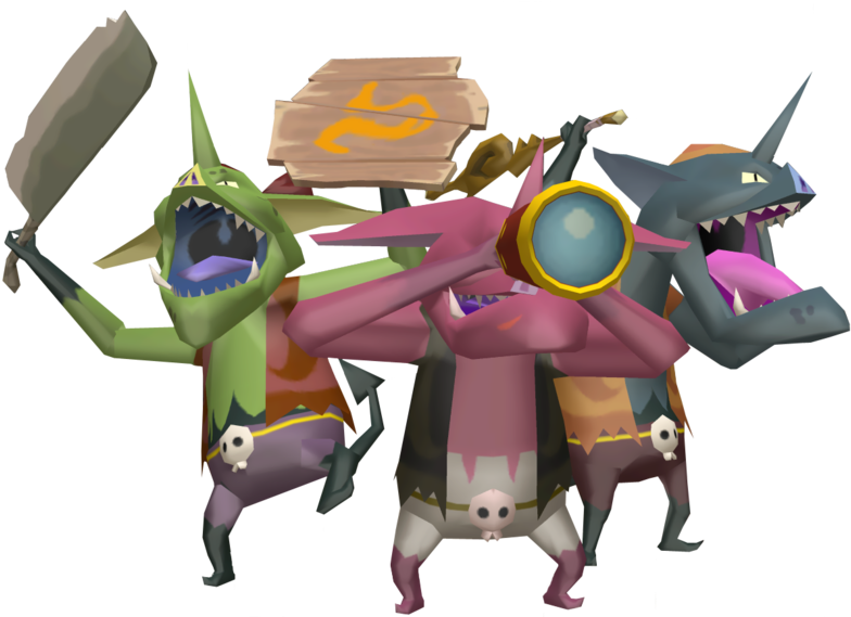[ Img] - Legend Of Zelda Wind Waker Bokoblin Clipart (800x568), Png Download