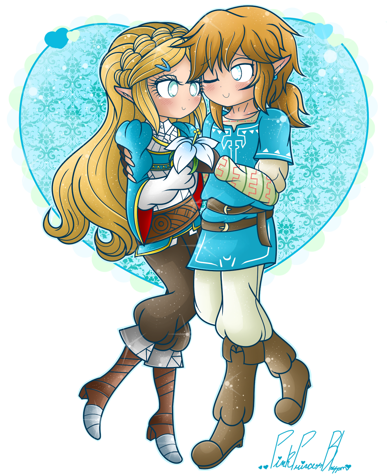 Longing link link. Линк x зельда. link x zelda art. линк и зельда botw. зельда botw.