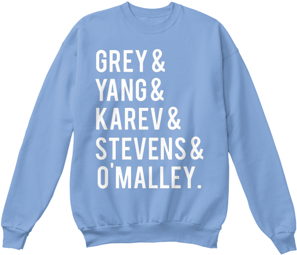 Throwback Greys Anatomy Cast - Sweater Clipart (638x560), Png Download
