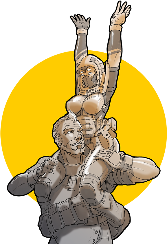 Z44zwev - Titanfall Female Pilot Fan Art Clipart (645x862), Png Download