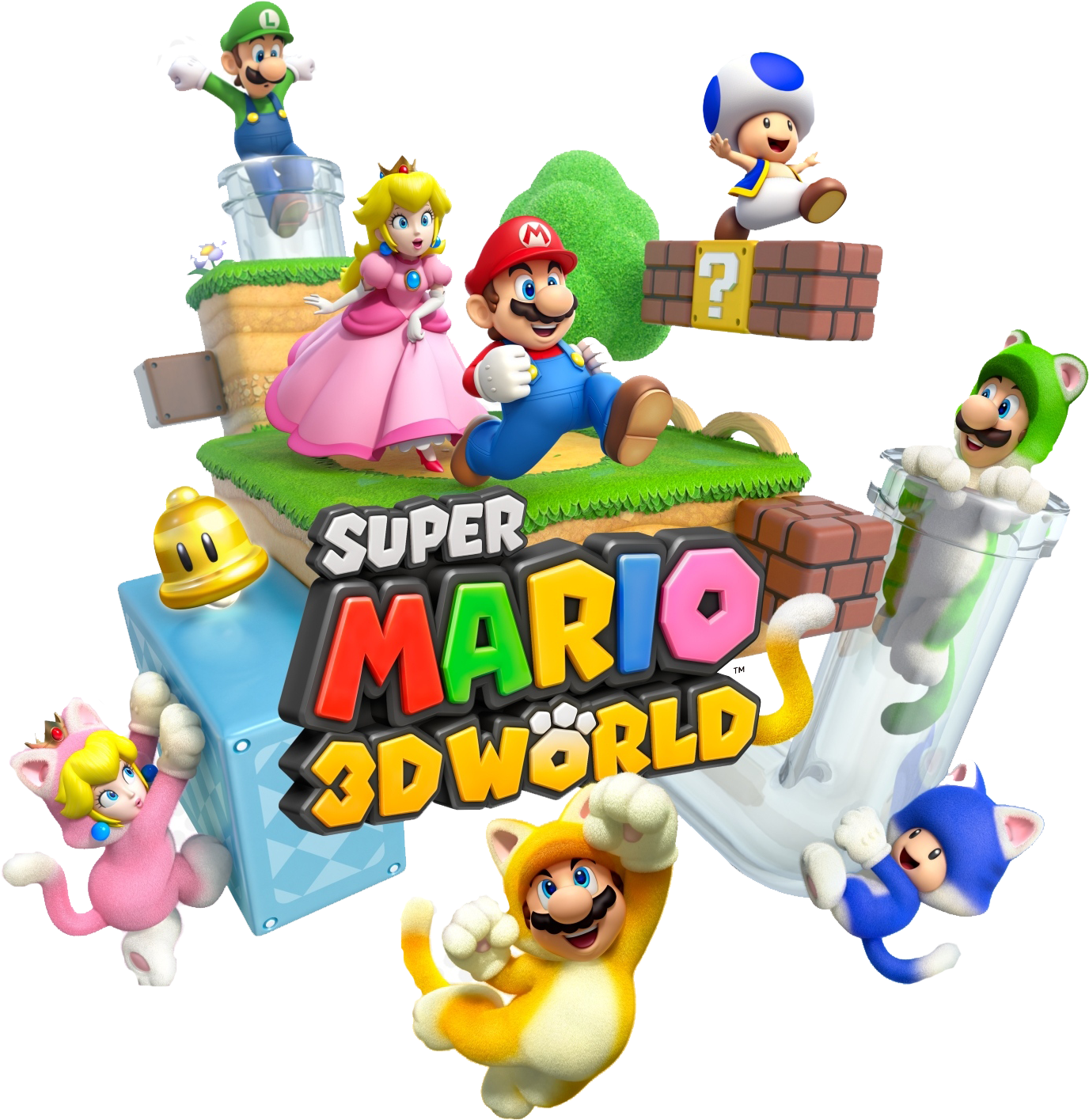 Super Mario 3d World Album Clipart (1500x1536), Png Download