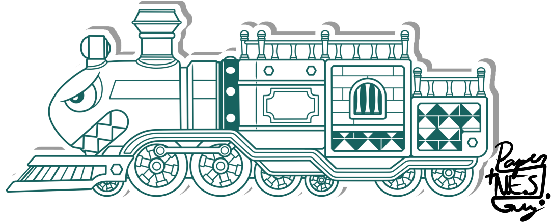 Drawing Train Bullet - Mario 3d Bullet Bill Express Clipart (1095x473), Png Download
