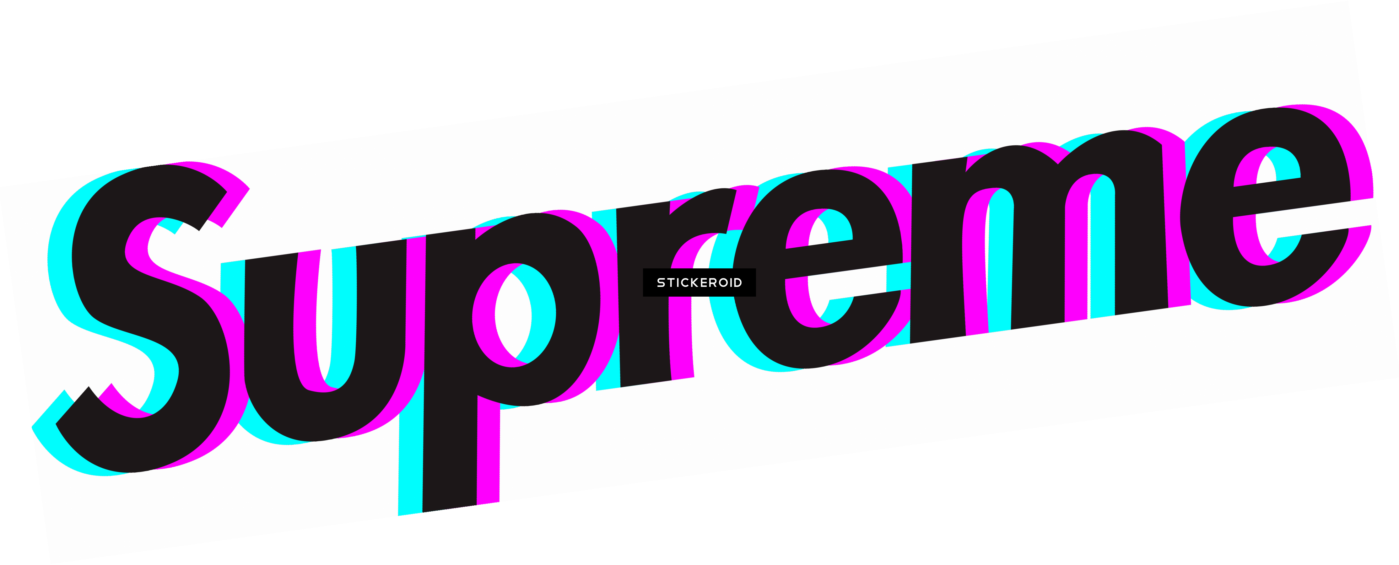 Supreme Supreme - Graphic Design Clipart (4456x1800), Png Download