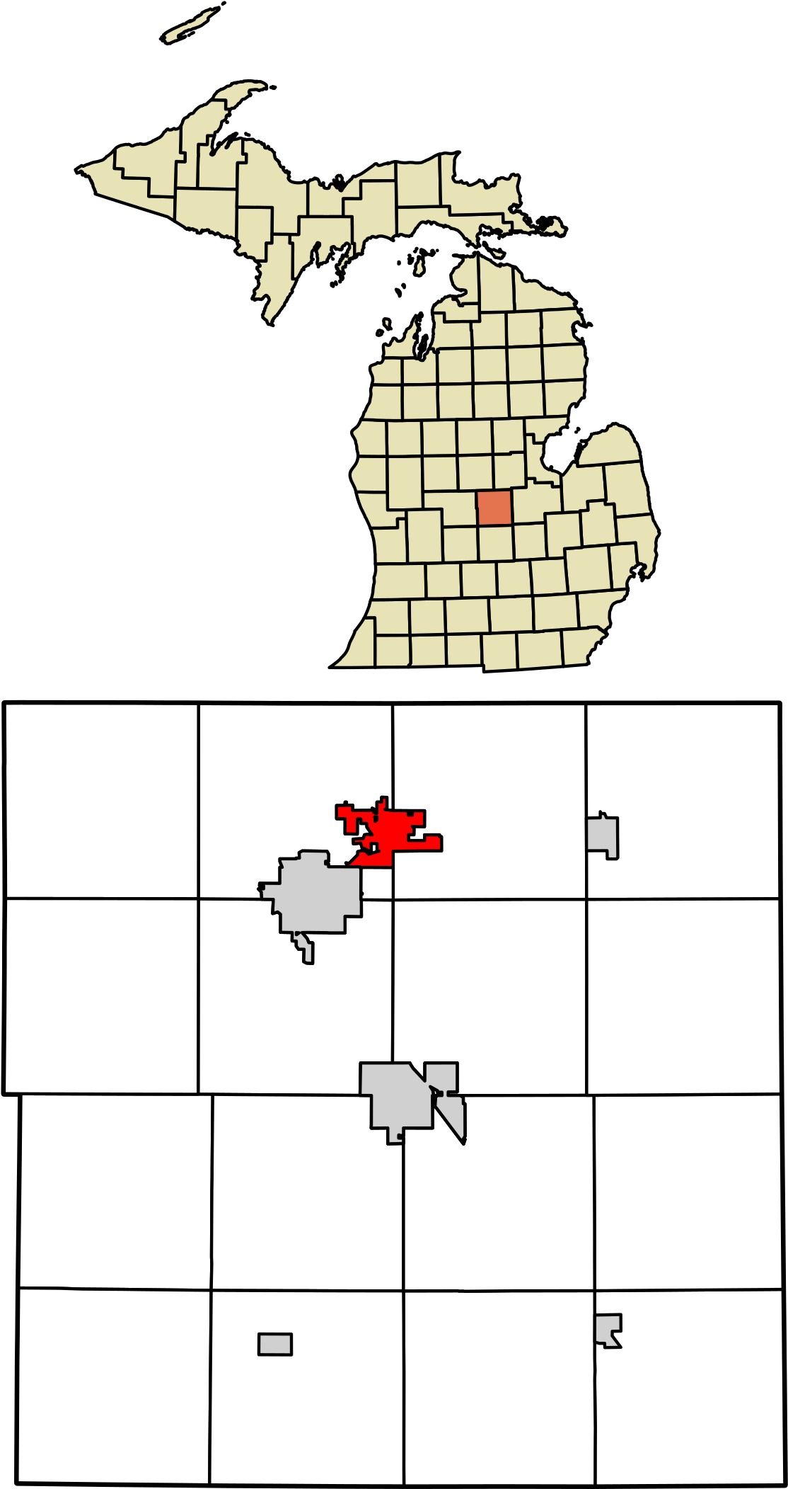 Stanton Michigan Clipart (1200x2191), Png Download