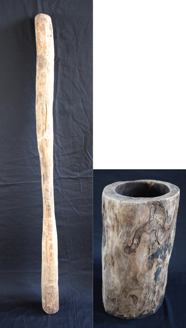 This Is The Traditional Way Of Pounding Grains - Driftwood Clipart (600x1058), Png Download