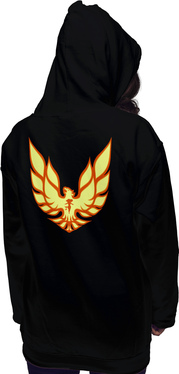 Dark Phoenix Firebird - Sweatshirt Clipart (900x1294), Png Download