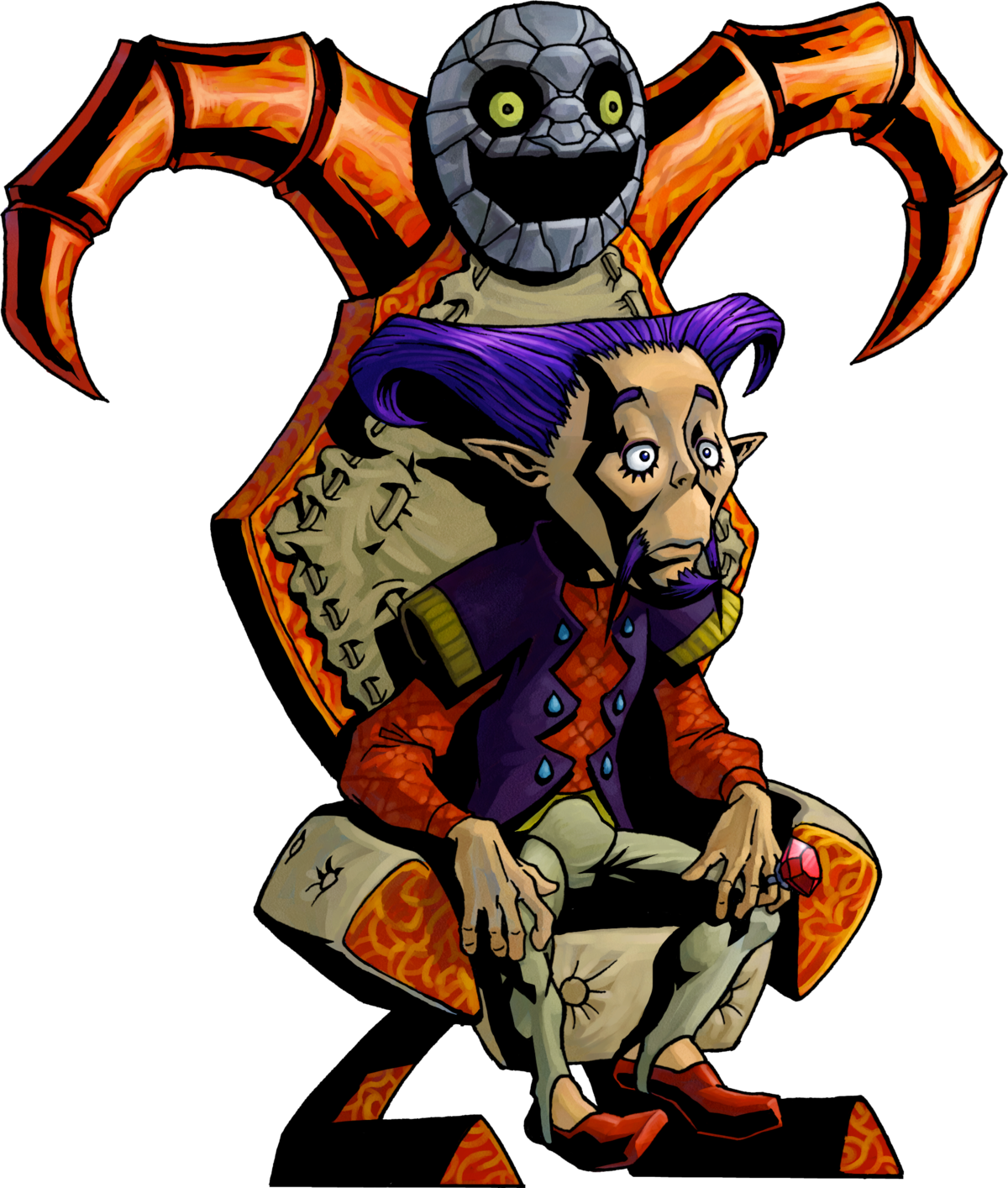 Zelda Majora's Mask Dotour Clipart (1200x1414), Png Download