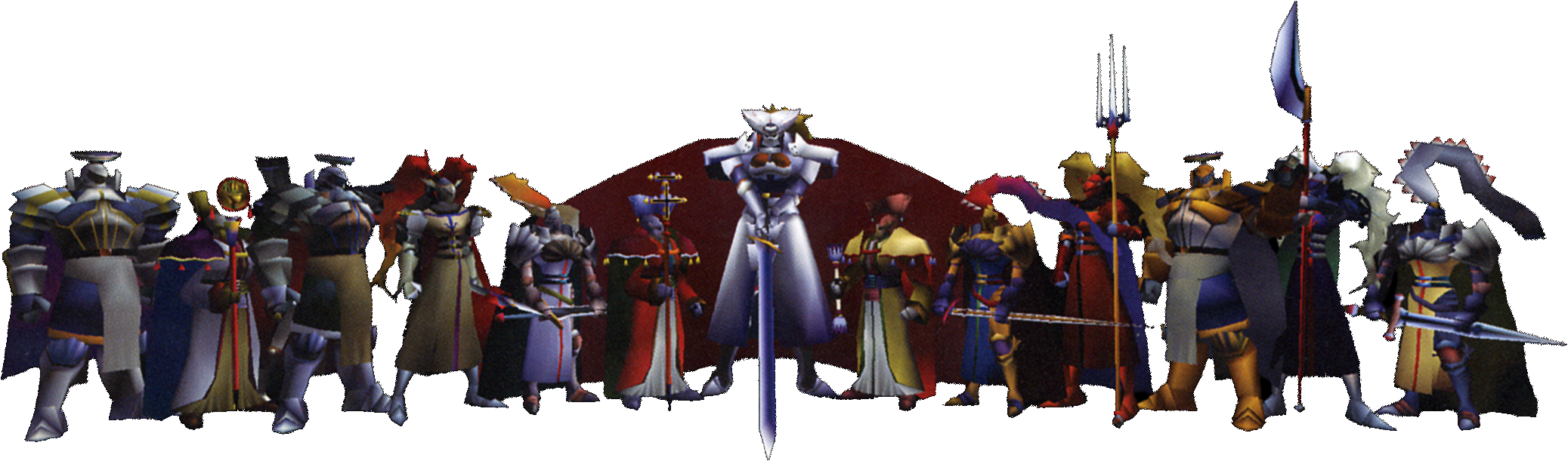 Zirconiade Vs Knights Of The Round - Final Fantasy 7 Knights Of The Round Clipart (2075x611), Png Download