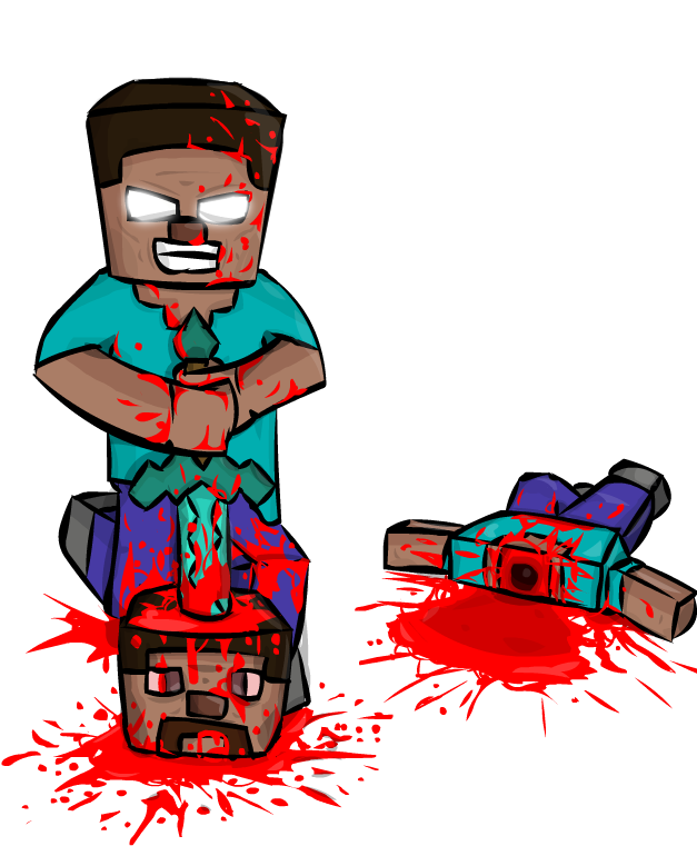 I Love Minecraft - Cartoon Clipart (627x761), Png Download