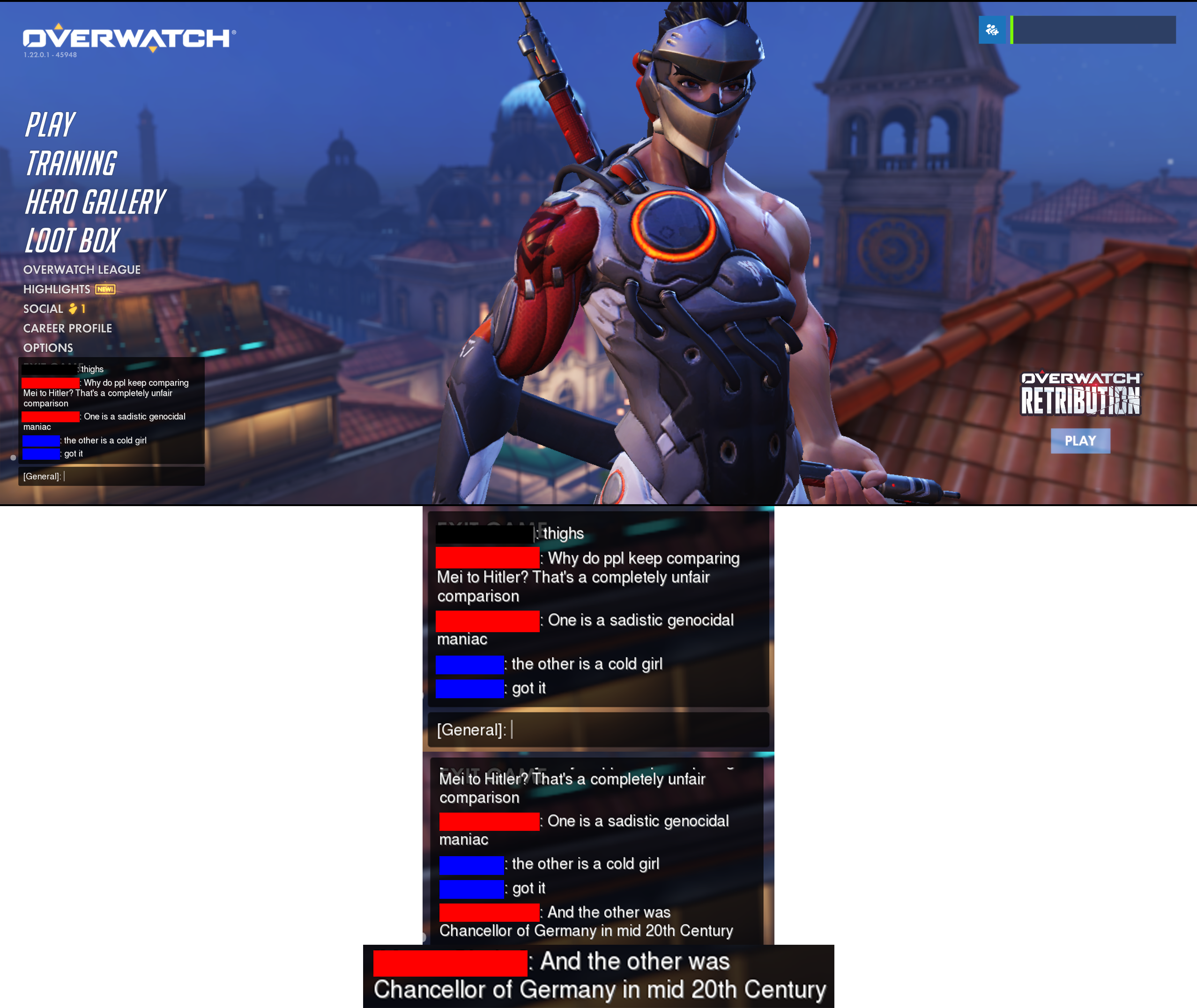 Overwatch General Chat Potg, - Genji Overwatch Clipart (2555x2151), Png Download