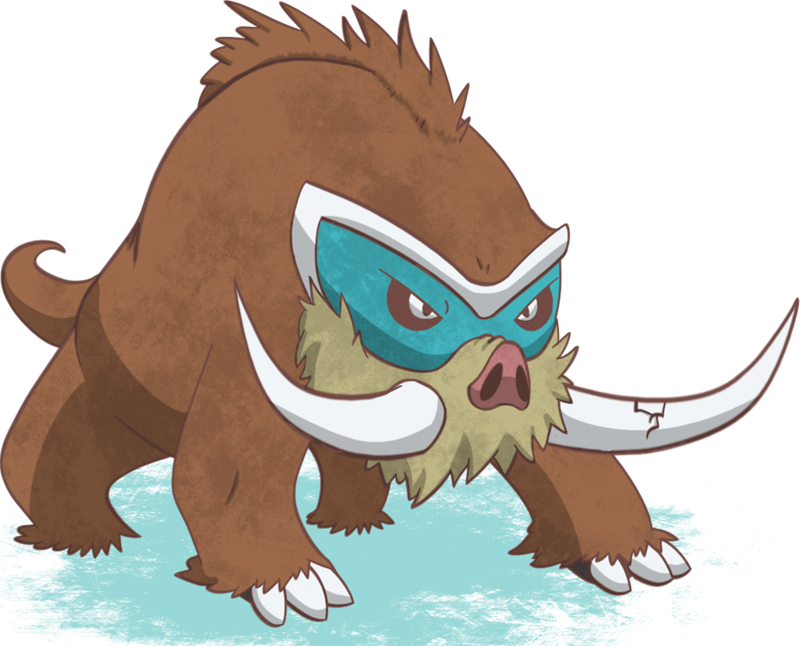 19,887,000 Exp - Pokemon Mamoswine Evolution Clipart (800x646), Png Download