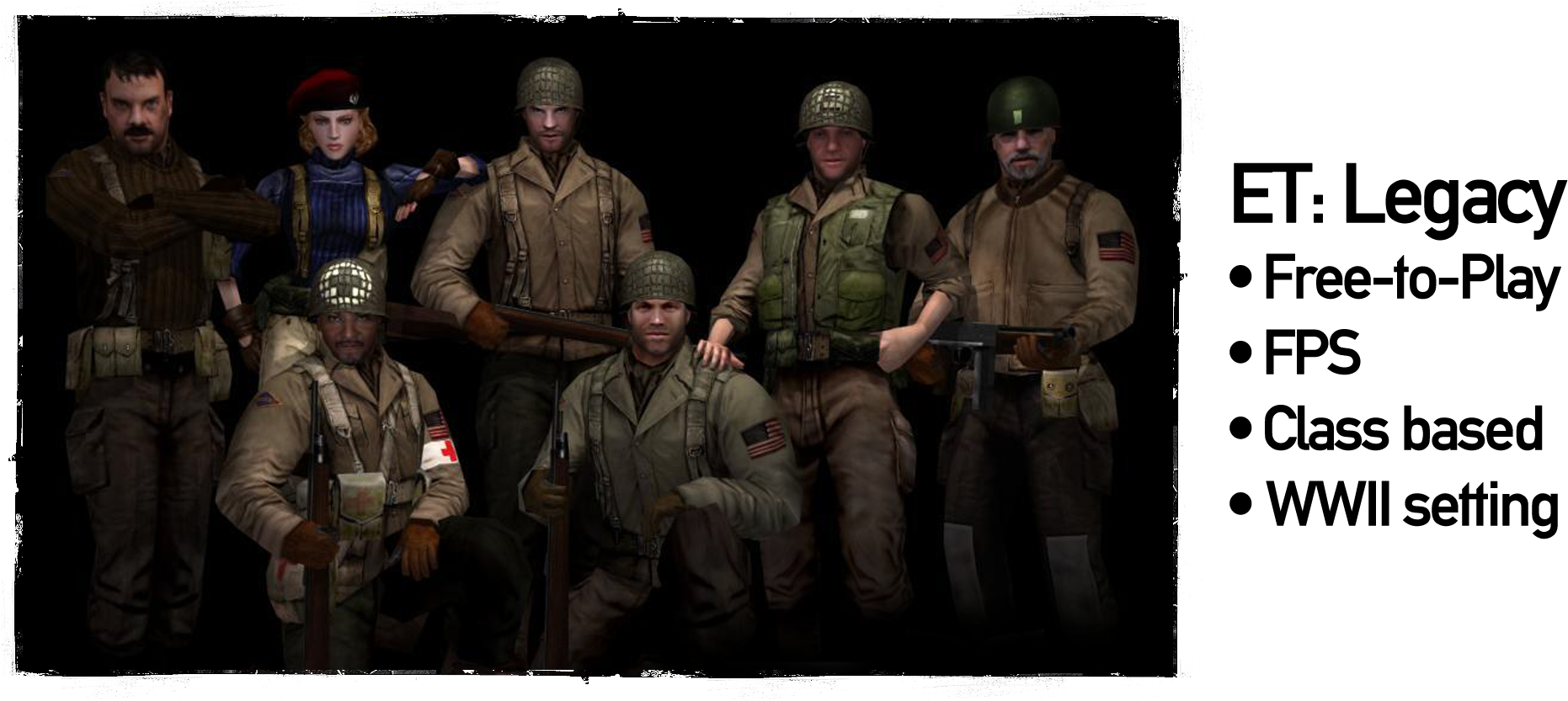 Et3 - Return To Castle Wolfenstein Enemy Clipart (2000x833), Png Download