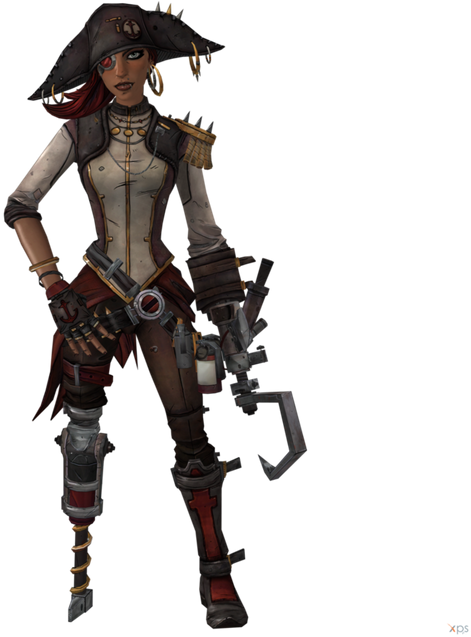 Borderlands 2 Captain Scarlett Updated By Ogloc069-d8ixmy6 - Капитан Скарлетт Borderlands 2 Clipart (640x638), Png Download