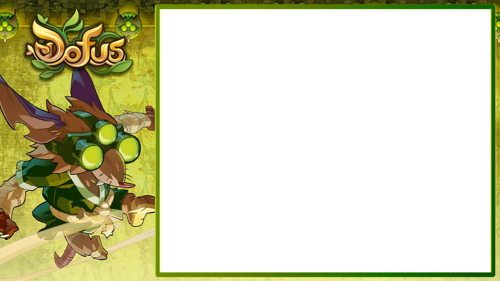 Twitch Overlays - Template Dofus Clipart (1920x1080), Png Download