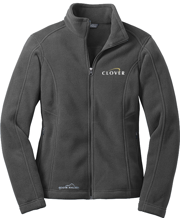 Clover Ladies' Eddie Bauer Full-zip Fleece Jacket - Therma Mens Training Jacket Clipart (800x800), Png Download
