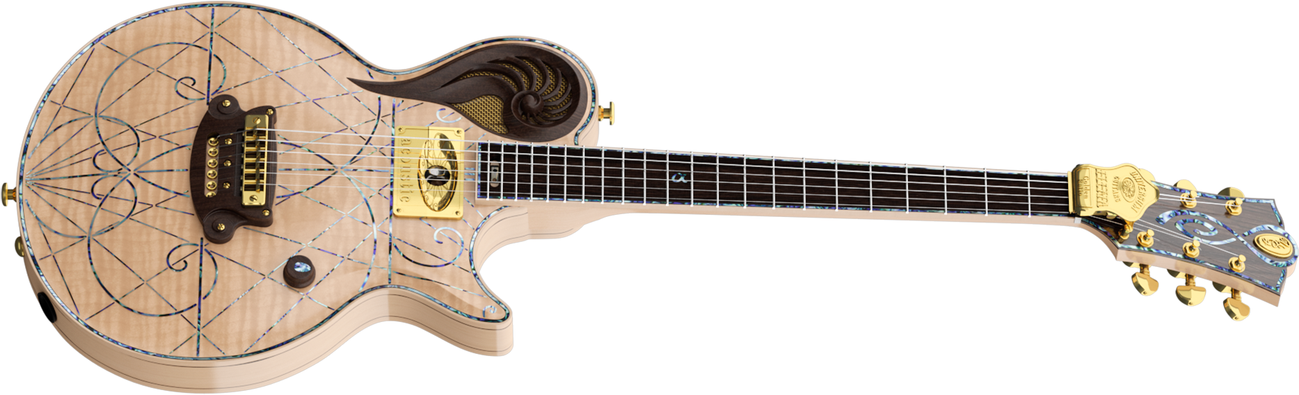 Alpha Acoustic - Electric Guitar Clipart (2000x750), Png Download