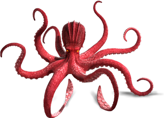Ikaros - Octopus Silhouette Png Clipart (574x567), Png Download