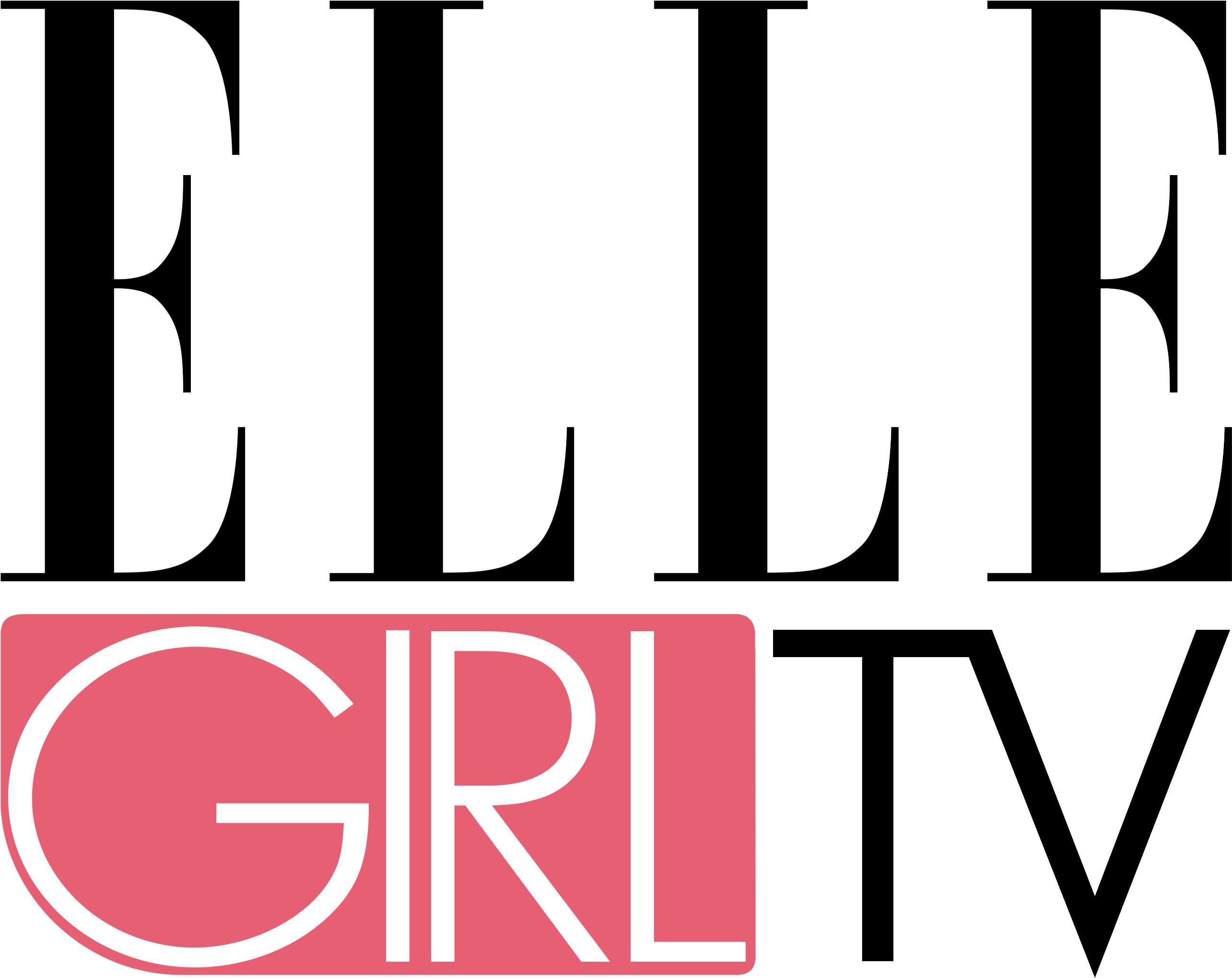 Girls Tv Logo Home Page - Elle Clipart (2723x2190), Png Download