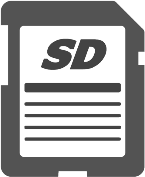 Sd Card Icon - Computer Data Storage Clipart (640x585), Png Download
