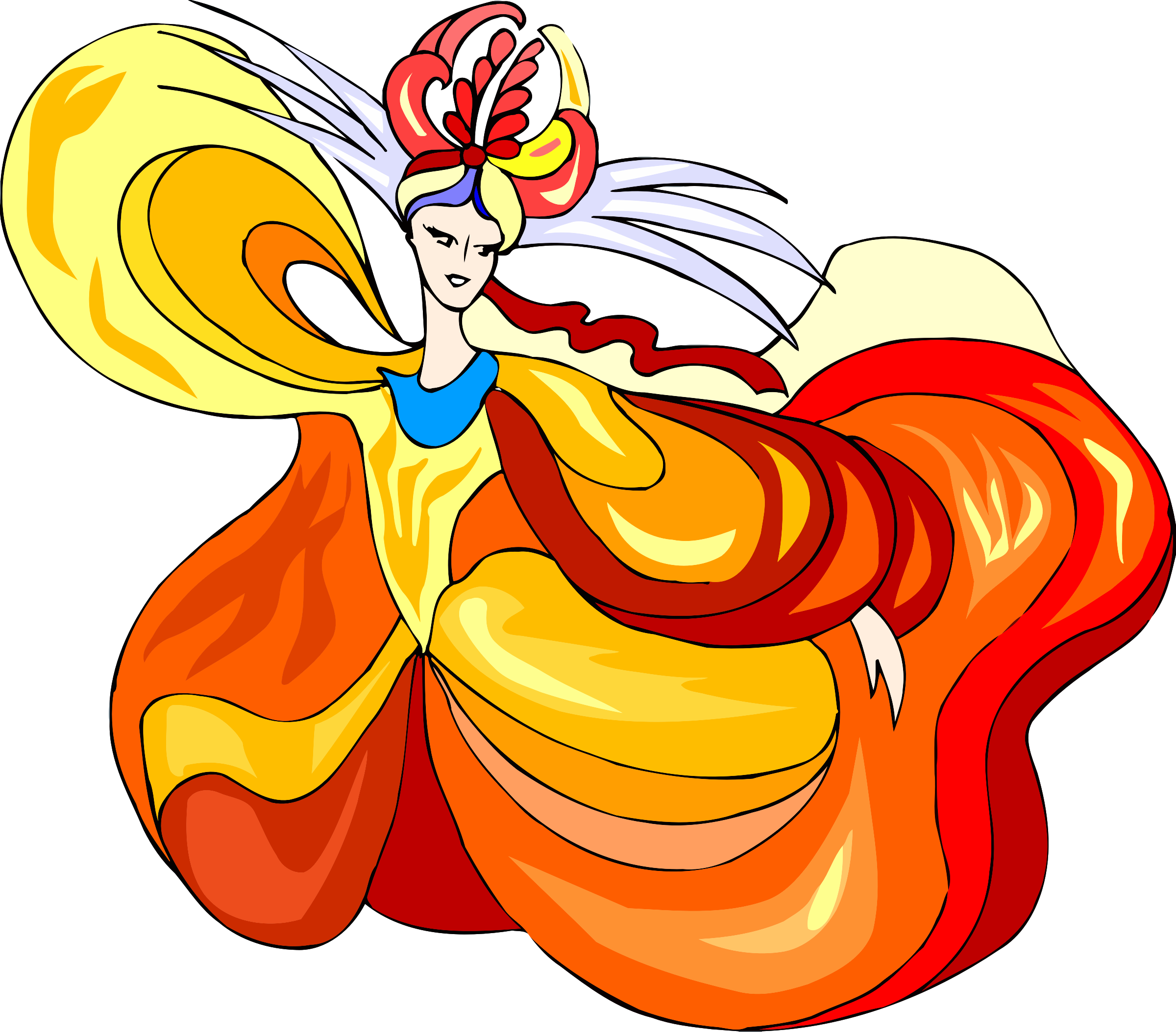 This Free Icons Png Design Of Dancer 100 - Drawing Clipart (2400x2108), Png Download