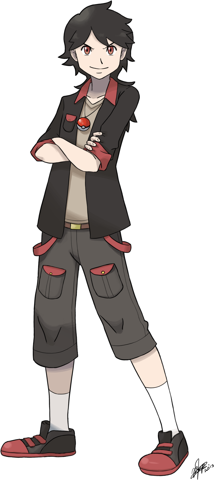 Pokemon Trainers Png - Custom Pokemon Trainer Art Clipart (1024x1687), Png Download